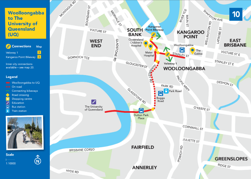Brisbane Bike Path maps